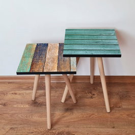 Hanah Home Mesas Nido 2 Piezas - Azul